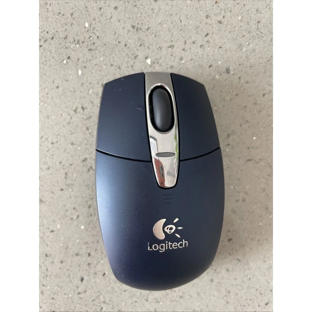 Logitech V200 M-RBK93B Blue Wireless Mouse & USB Dongle Receiver 2.4ghz tested